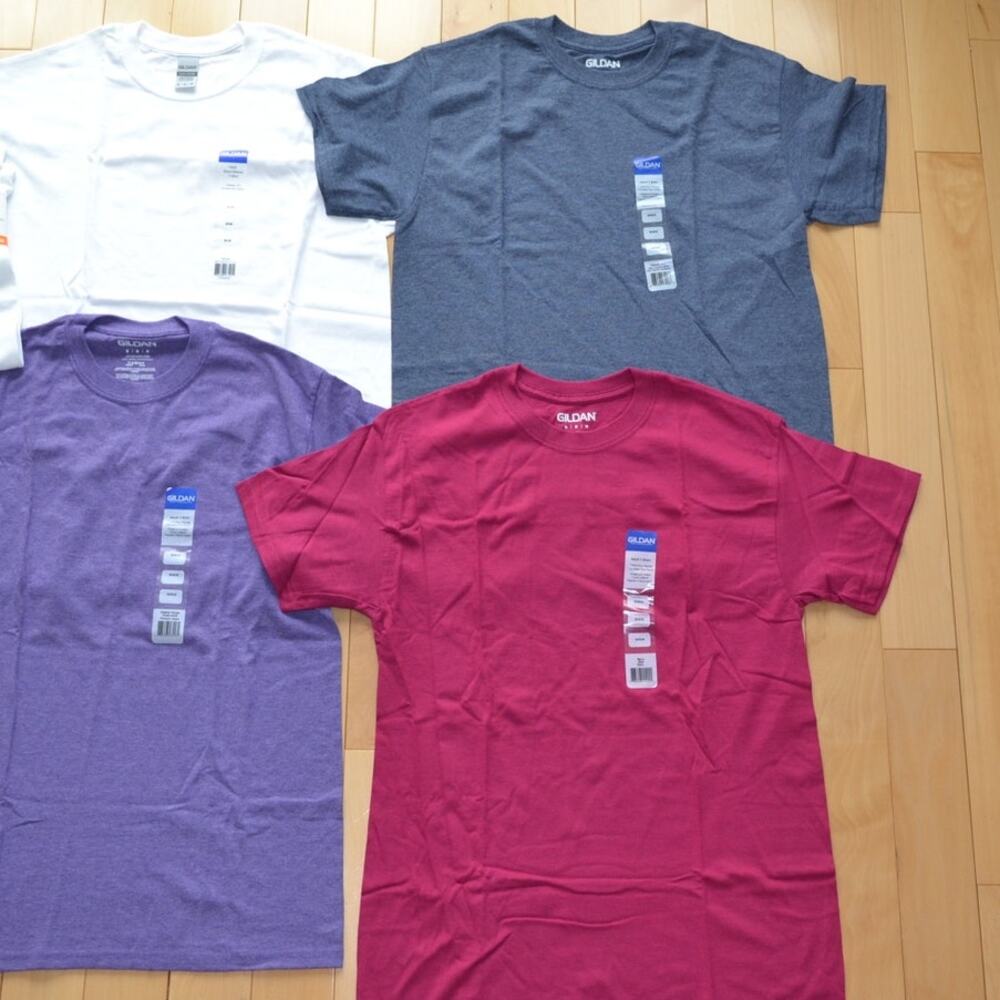 NWT Gildan Short Sleeve Tee T-Shirt Lot Bundle Size Medium - Picture 4 of 6